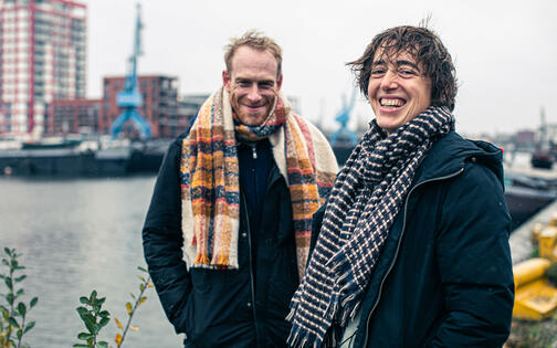 Jan D'Hont en Mieke Eggermont initiatiefnemers Gentse gamba's en groene 'kaviaar'