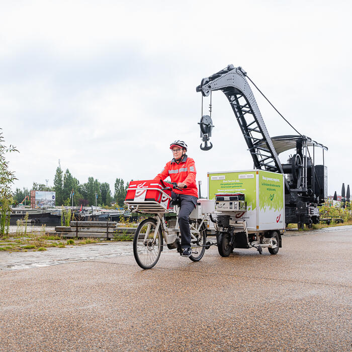 Stad Gent Plan stedelijke logistiek - bpost elektrische trailer